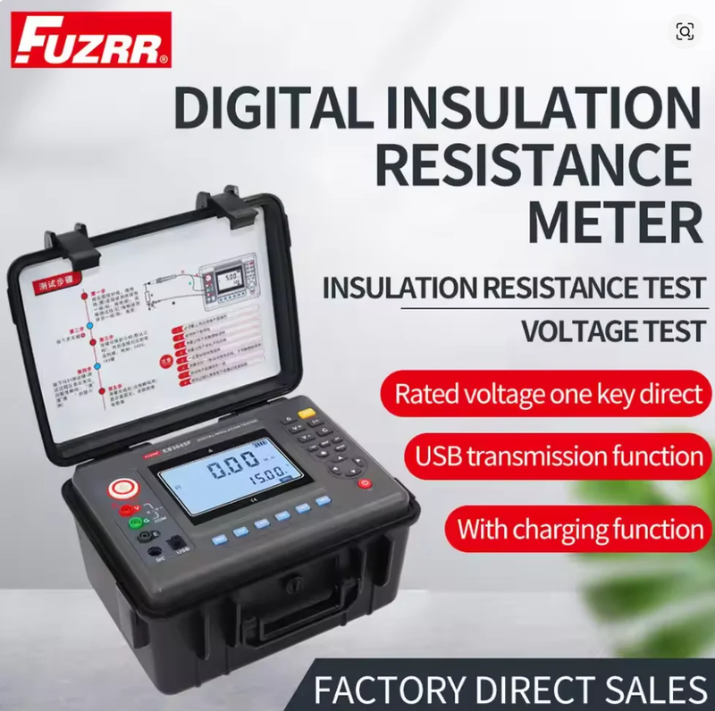 FUZRR ES3045 ES3045E ES3045F Megohm Insulation Resistance Tester 5kV/10KV/15KV 1