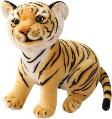 QWEPU Tiger Stuffed Animal, Soft Toy, Plush Tiger, Plush Wildlife Fabric Animal