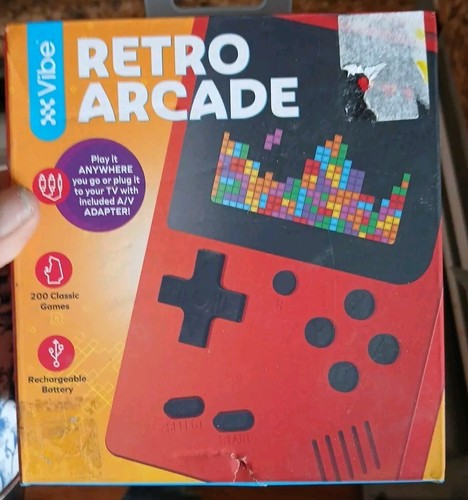 A Red Retro Classic Games Children's新品 Retro Handheld