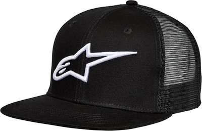 Alpinestars Men's Corp Trucker Snapback, Black/Black, One Size 