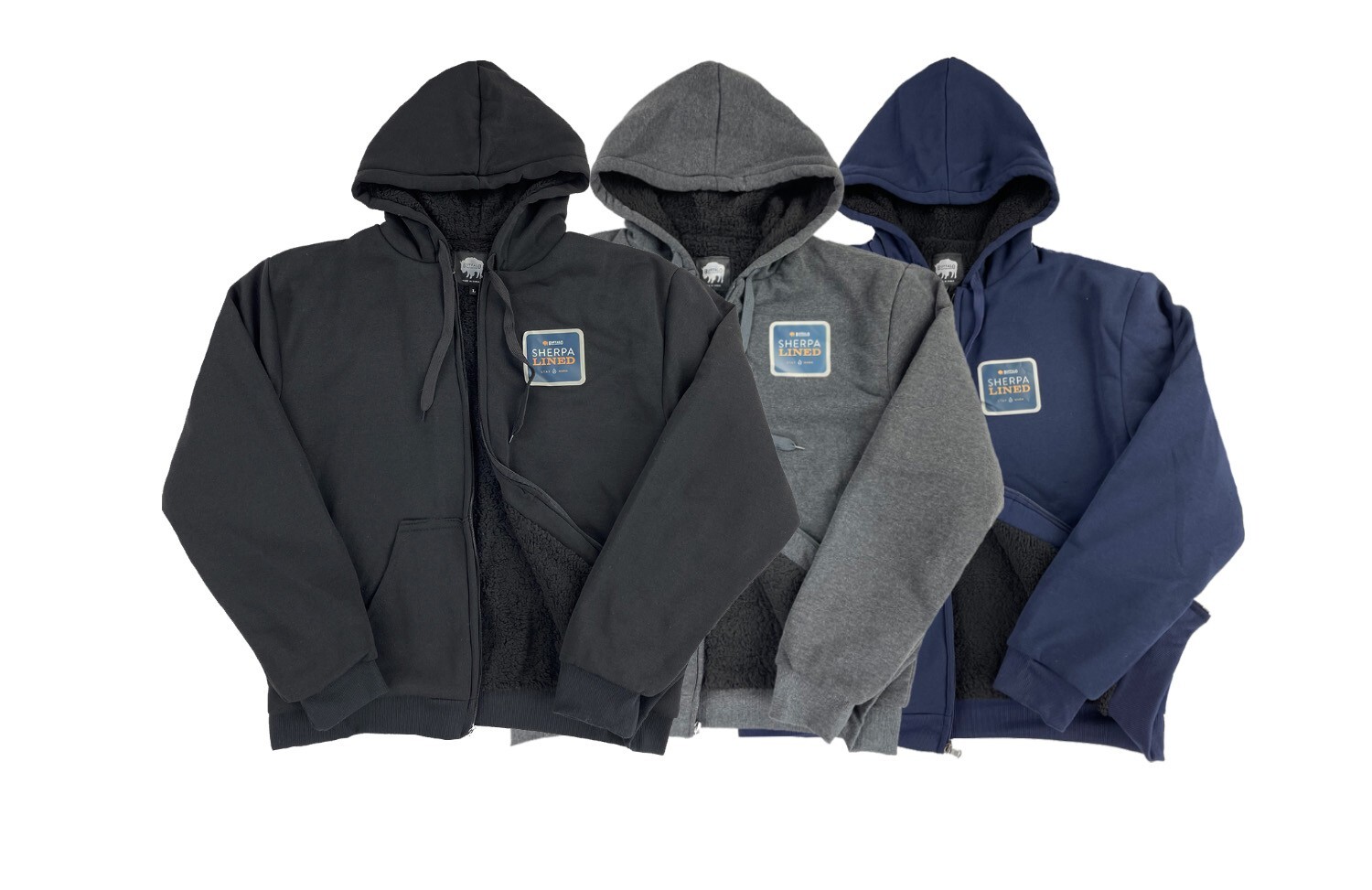 Buffalo Outdoors® Workwear Men's Sherpa Lined Hooded Sweatshirt