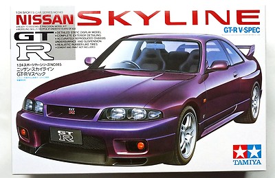 ミニカー Nissan Skyline GT-R R33 V-Spec II 1/24 TAMIYA 1/24 Nissan Skyline GT-R V-spec (R33) sports car