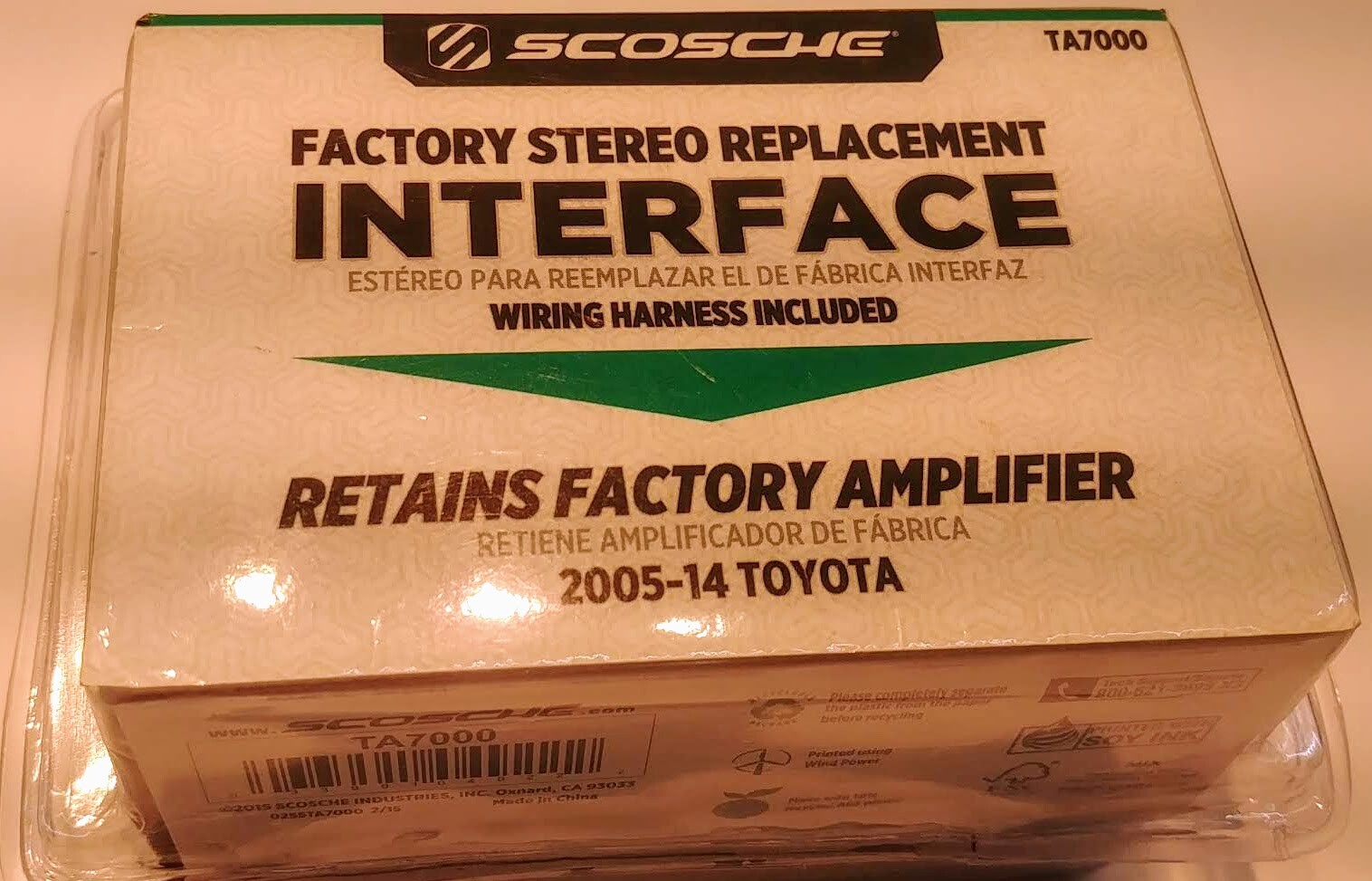 New Scosche Factory Stereo Replacement Interface, TA7000 05-UP TOYOTA, HARNESS