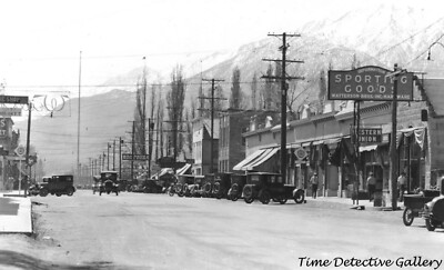 Main Street, Bishop, Inyo County, California - 1920s - Vintage Photo Print