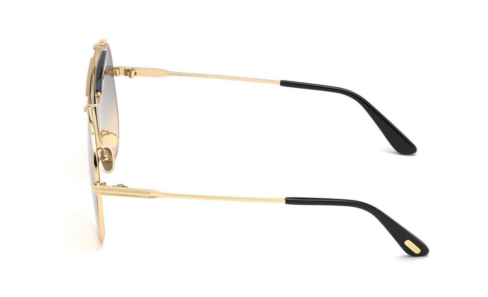 Pre-owned Tom Ford Holden Ft 0818 Gold/grey Beige Shaded (30b) Sunglasses