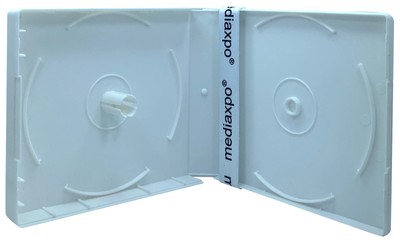White Color CD/DVD Box up to 16 Discs Lot