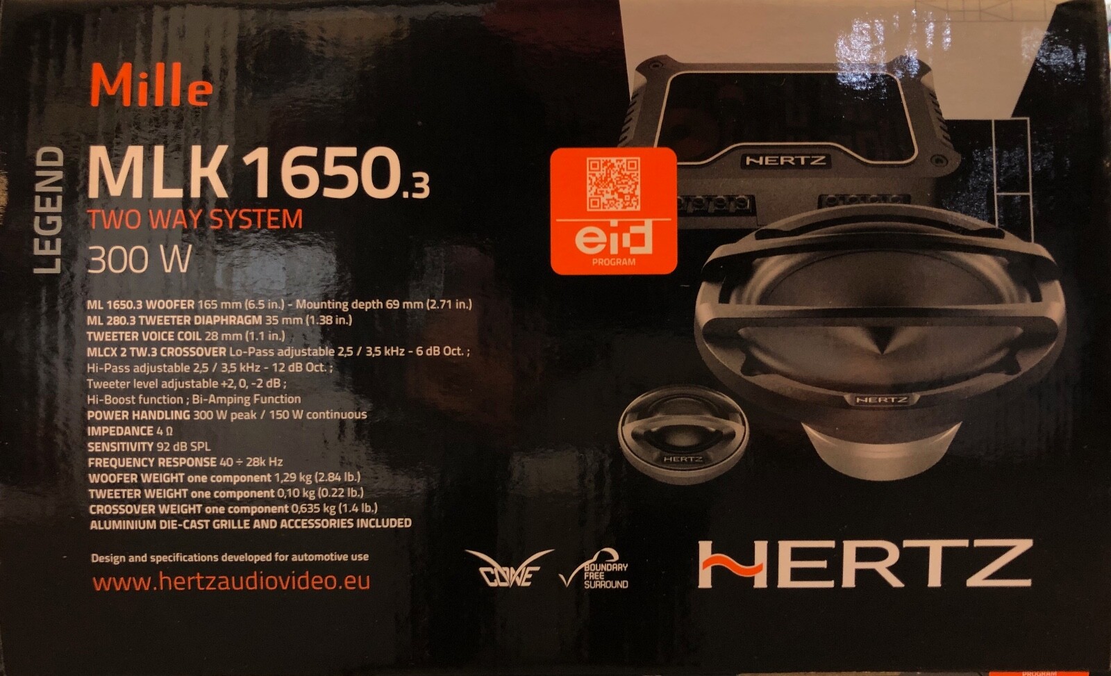 HERTZ MLK1650.3 6.5" MILLE LEGEND COMPONENT SPEAKER SYSTEM - BRAND NEW WARRANTY