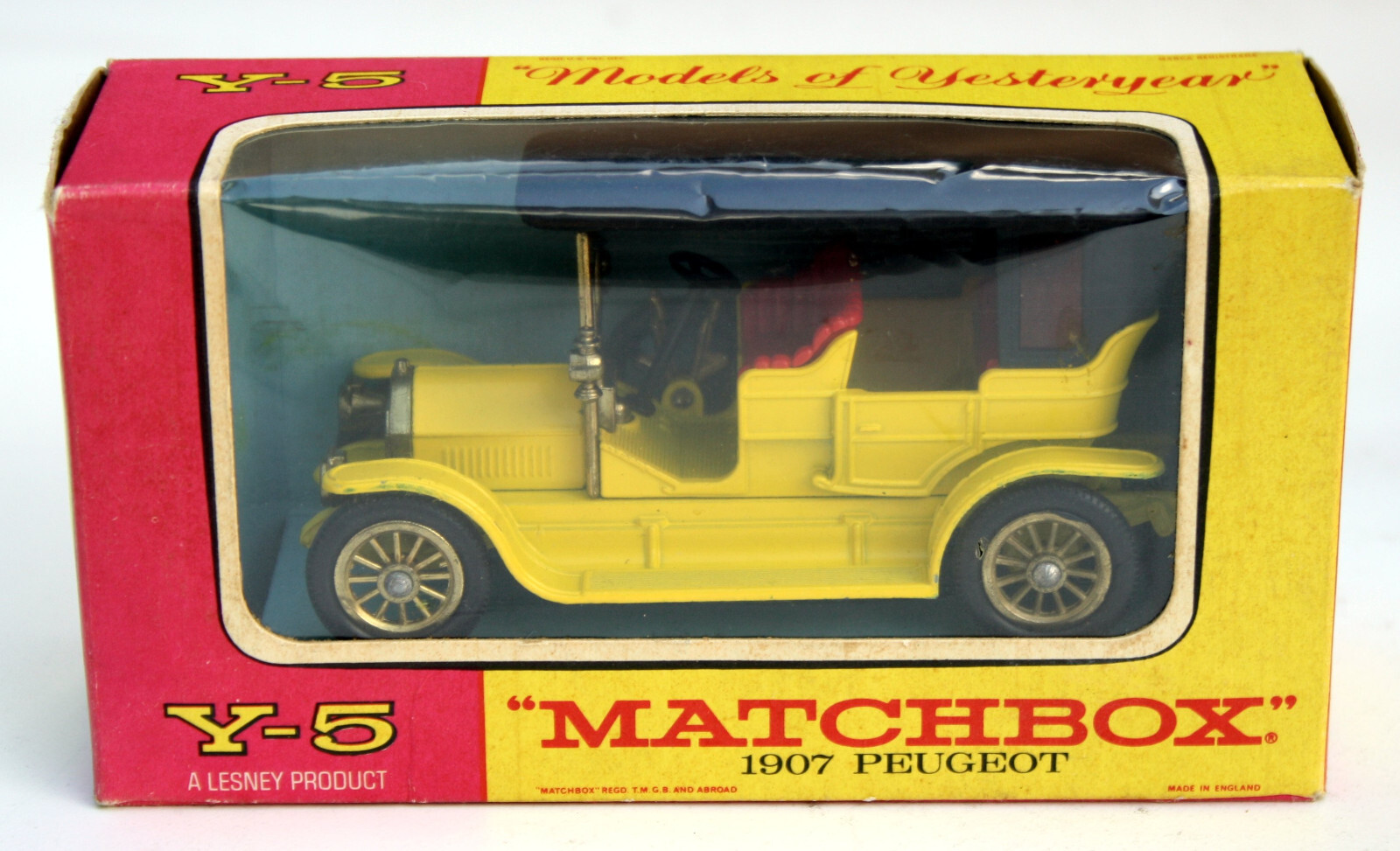 Matchbox 'Models Of Yesteryear' Y-5 Peugeot 1907, Yellow, 1