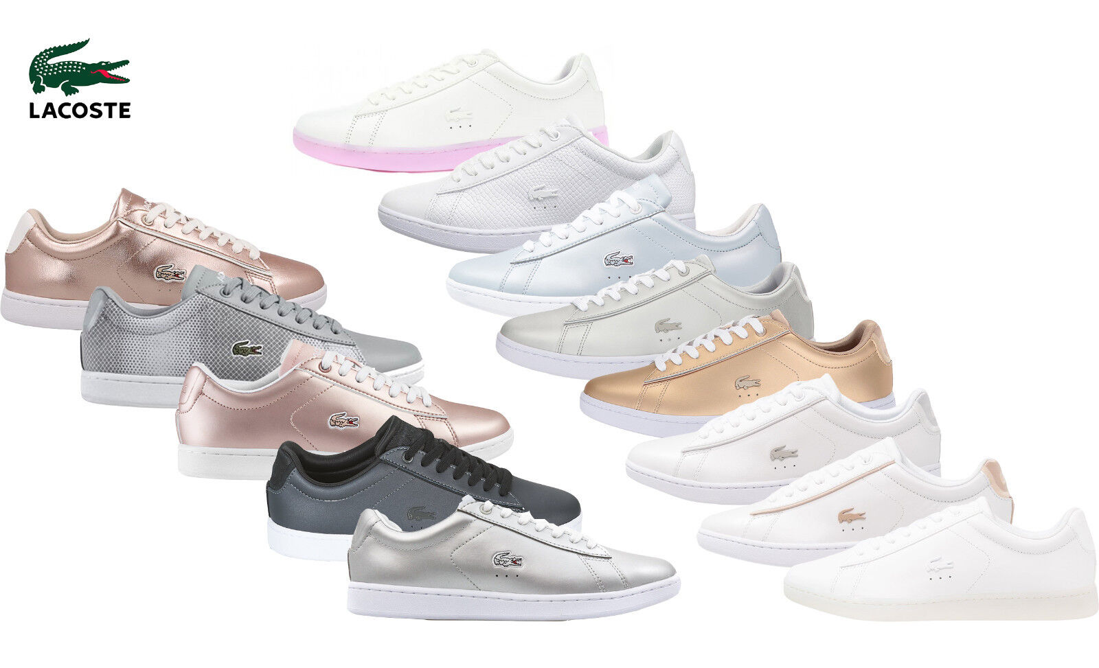 Женские кроссовки Lacoste Carnaby Fashion Sneakers — выберите цвет и размер НОВИНКА