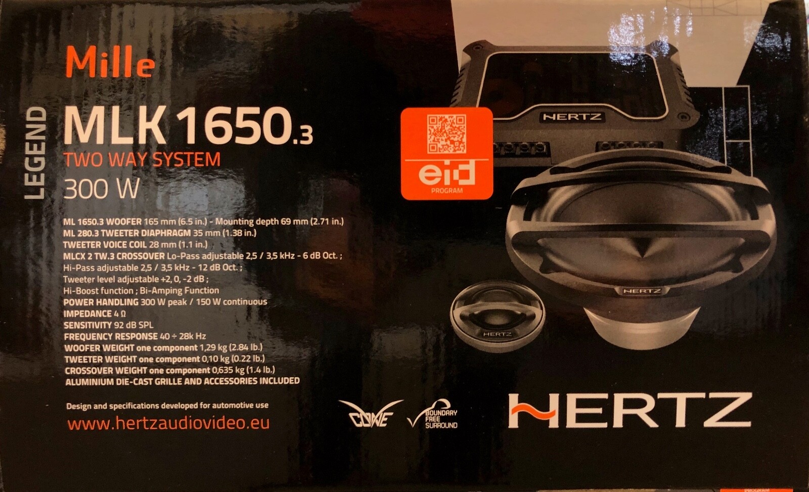 HERTZ MLK1650.3 6.5" MILLE LEGEND COMPONENT SPEAKER SYSTEM - BRAND NEW WARRANTY