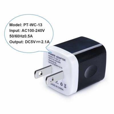 AILKIN Wall Charger 4Port USB Plug Fast Charging Block Box Cube Brick for iPhone