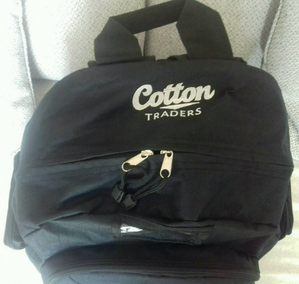 New XLarge Cotton Traders Rucksack. 3 storage areas in main bag and 2