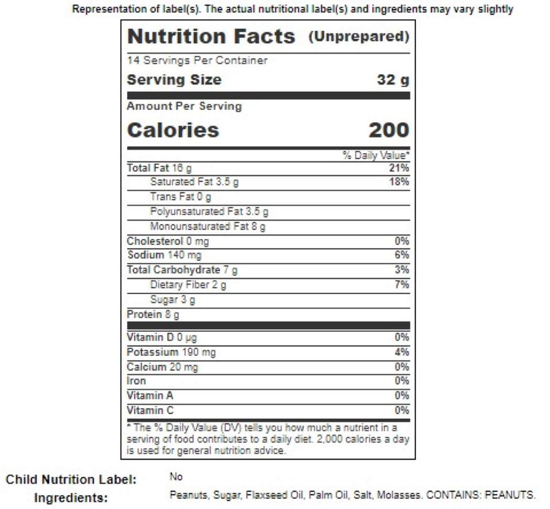 Smart Balance All Natural Rich Roast Chunky Peanut Butter 16 Oz (Pack of 12)