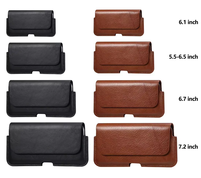 High Grade Leather Case Phone Cover Belt Bag for IPhone 15 14 13 12 Mini 11 Pro
