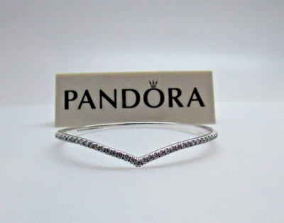 NEW Pandora Shimmering Wish CZ SMALL NO BOX Bangle Bracelet 597837CZ 1