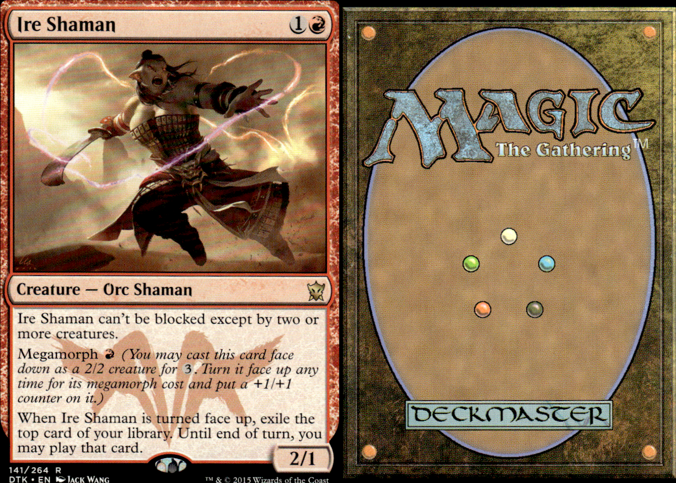Ire Shaman 2x FOIL DTK MTG Dragons of Tarkir Rare MINT red Ire Shaman 2x FOIL DTK MTG Dragons of Tarkir Rare MINT red