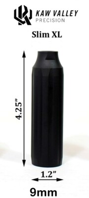 Kaw Valley Precision XL Extra Long Slim 9mm Linear Comp/Compensator 1/2x36 TPI