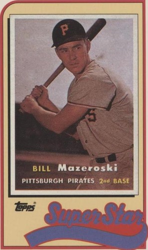 1989 Topps/LJN Baseball Talk - Bill Mazeroski #19