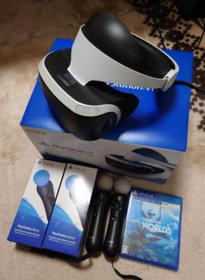 PlayStation VR CUHJ-16001 Move x 2, VR WORLDS, 3-piece set