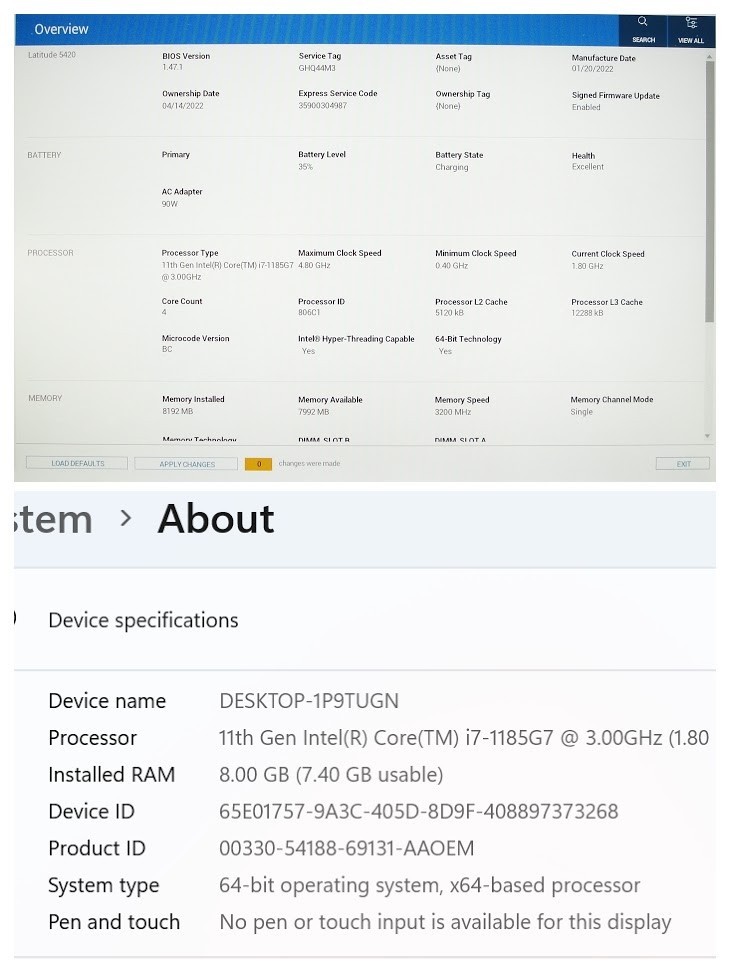 Dell Latitude 5420 14" FHD Core i7-1185G7 8GB RAM 512GB SSD Win 11 Pro - Thumbnail 16