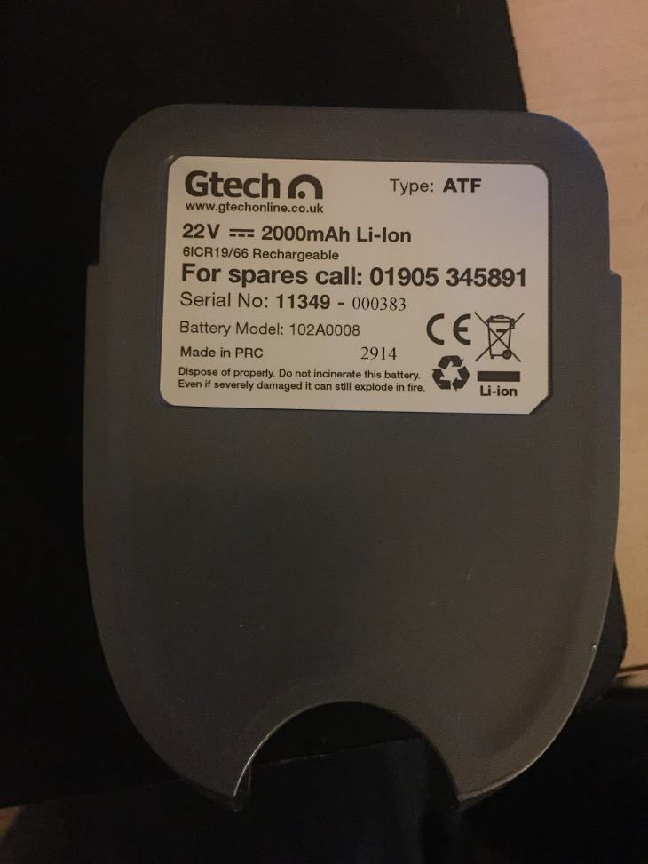 GTECH Multi MK1 Battery 102A0008 ATF in Bourne End, Buckinghamshire