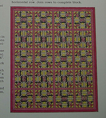Joseph's Coat Quilt Pattern Spinning Spools w/uncut plastic templates