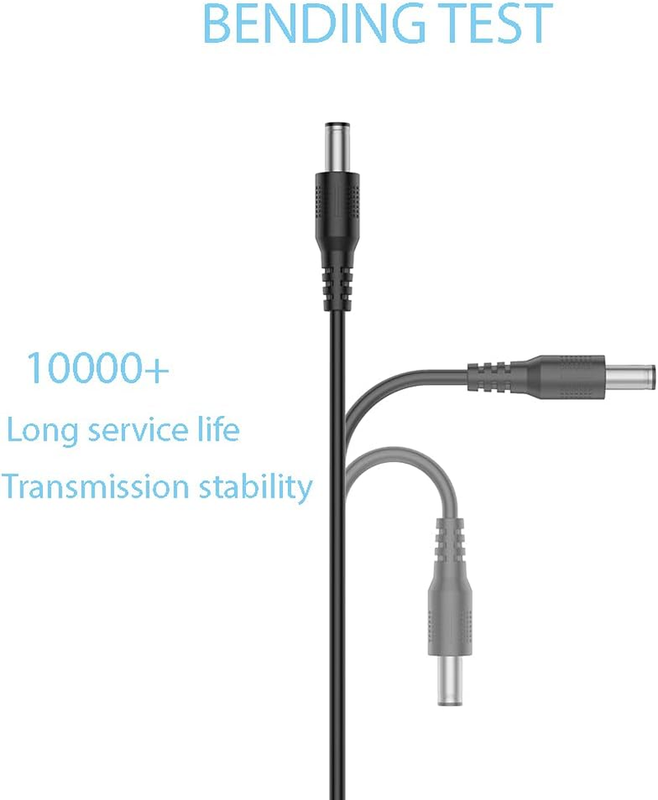 USB to DC 5V Power Cord, Universal DC 5.5x2.1mm Plug Jack Charging Cable with 10