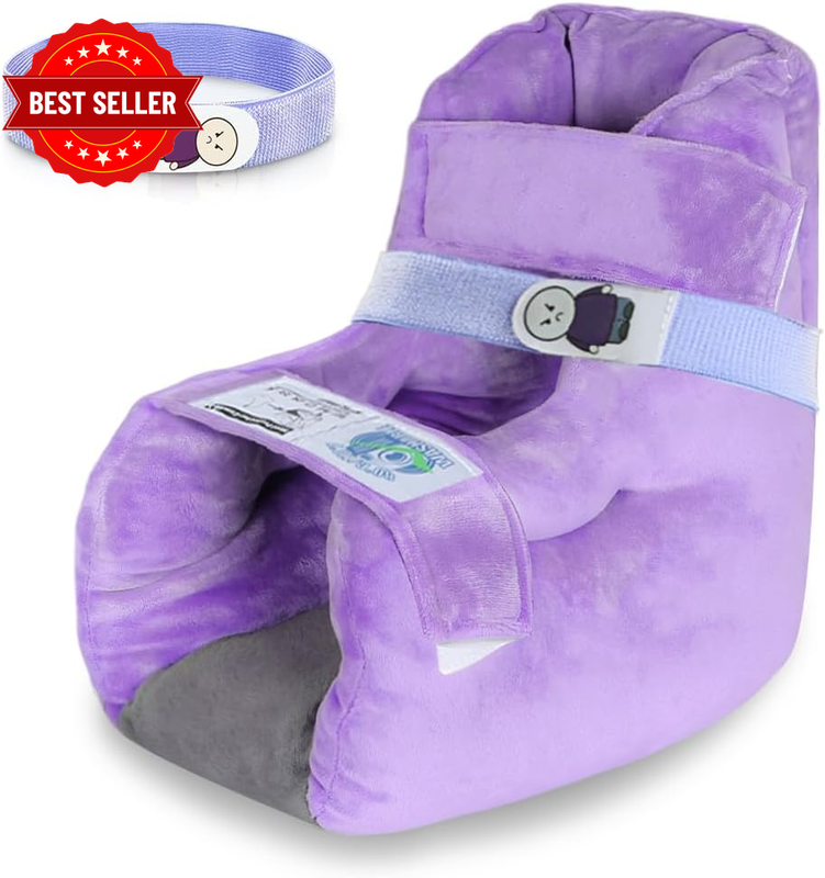 Heel Protectors for Pressure Sores Relief,Velvet Heel Cushion Foot Pillow for Be