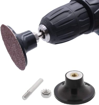 2Pcs 3inch Sanding Disc Holder Roll Lock Rotary Pad Holder Mandrel 1/4'' Shank