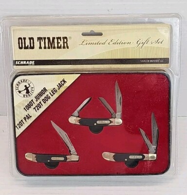 Old Timer Limited Edition 2012 Gift Set 120T Pal 1080T Junior 720T Dog Leg Jack