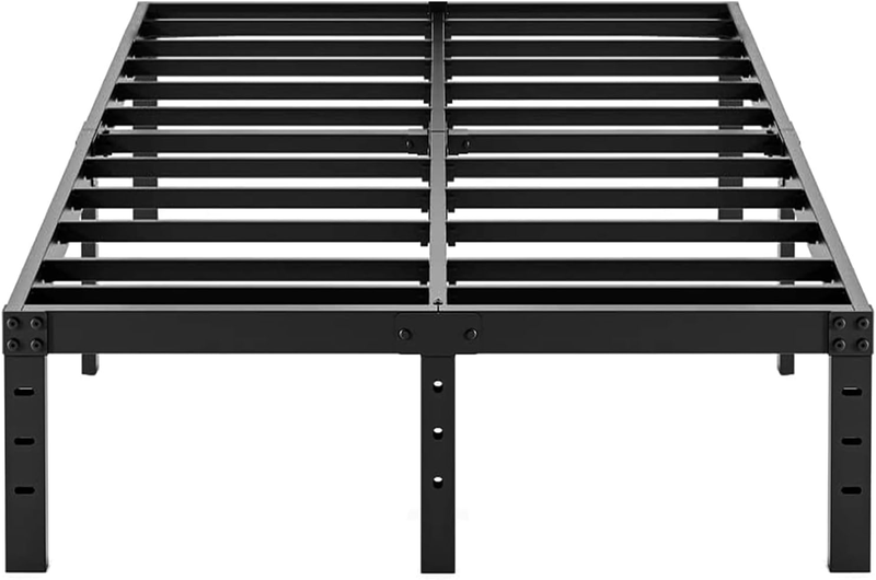 18 Inches Tall, Heavy Duty Metal Platform, Steel Slats With