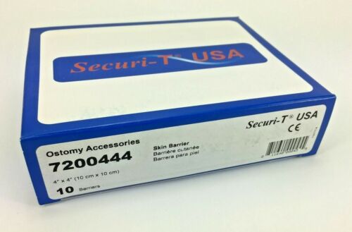 10 Securi-T 7200444 Skin Barriers 4" X 4" Expires 2024-25 *Note