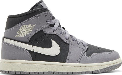 [BQ6472-022] Женские кроссовки Air Jordan RETRO 1 MID CEMENT GREY (W)