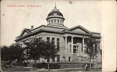 Guthrie Oklahoma OK Library c1900s-20s Postcard