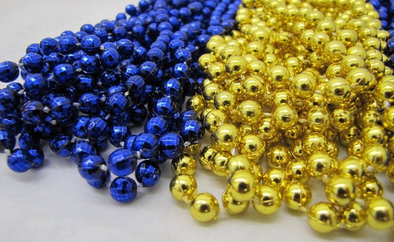 Mardi Gras Beads Gold 33/" Parade Football Party School 6 Dozen 72 Necklaces