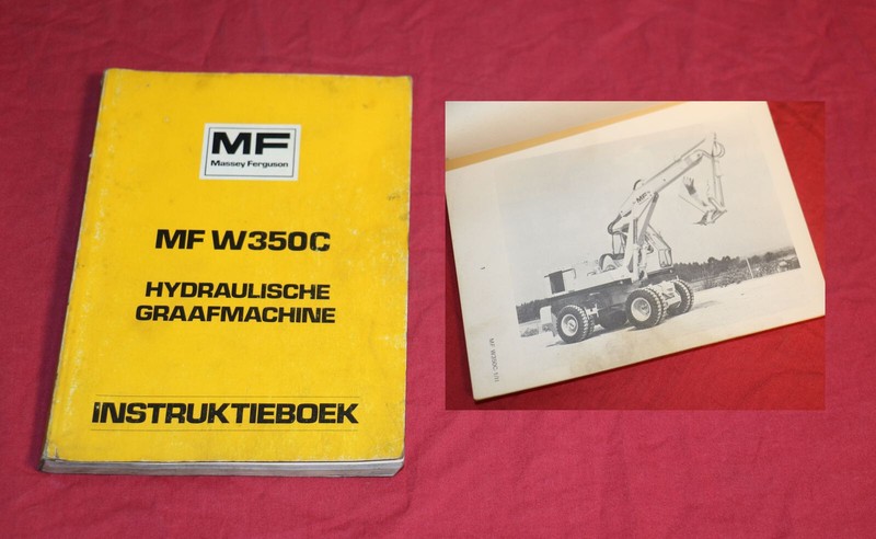 Instruktieboek Mf W350 C Massey Ferguson Bagger Anleitung + Ersatzteilliste