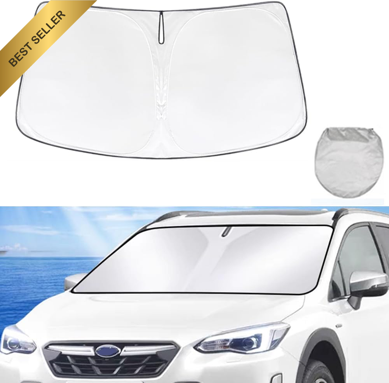 Windshield Sun Shade Fit for Subaru XV Crosstrek 2018-2023, Foldable 240 T Car F