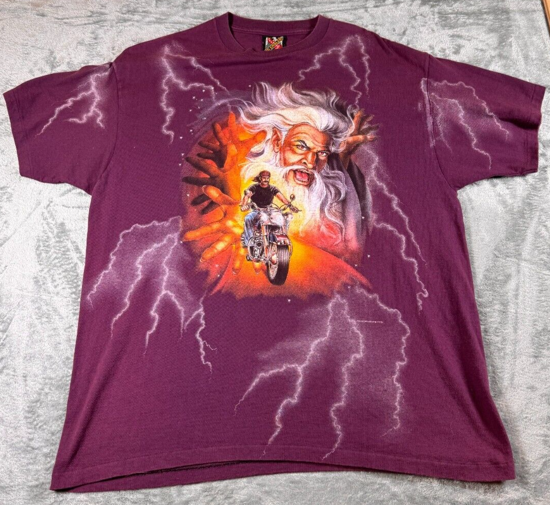 【オープニング 大放出セール】 Earth on Biker Last Sturgis 1998 Wizard Sz Emblem 3D Thunder アクセサリー