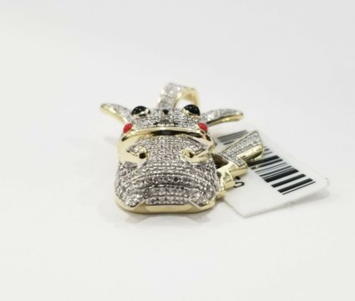Pre-owned Pokémon 10k Yellow Gold Real Diamond Pikachu Original  Pendant Charm Anime