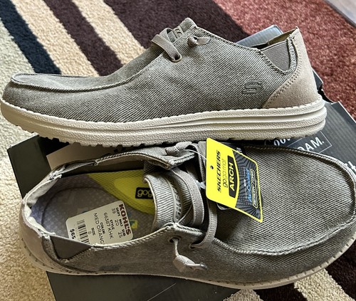 Skechers Men's Melson-Raymon Canvas Slip on Shoes Men's Size Skechers Men's Melson-Raymon Canvas Slip on Shoes Men's Size