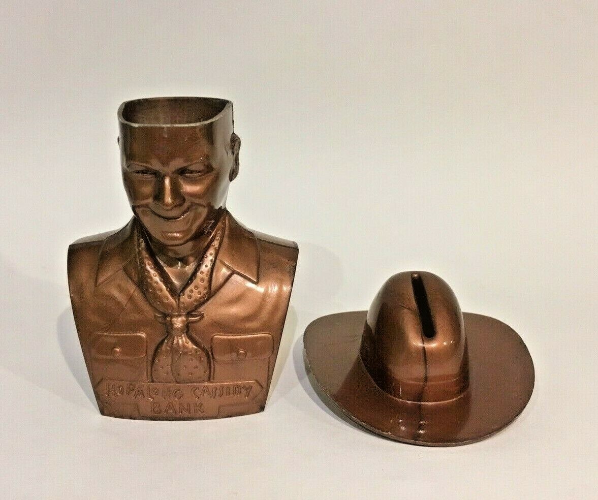 1950s Hopalong Cassidy Plastic Bank - NORTHWESTERN FEDERAL SAVINGS, Minneapolis