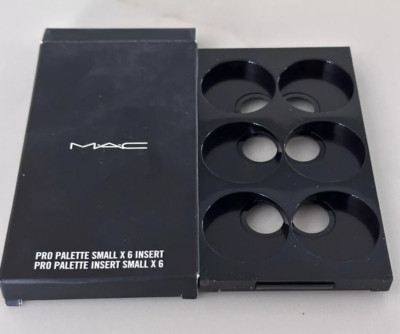 MAC PRO Palette Eye Shadow Concealer Small x 6 Insert Empty Case 4'' X 2.3'' READ