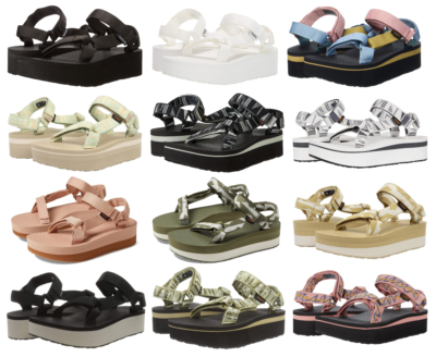 

Женские универсальные сандалии Teva на плоской платформе, Teva Flatform