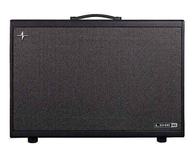 Line 6 Powercab 212 Plus 2x12 Powered Stereo Guitar Speaker Cab Black and Silver