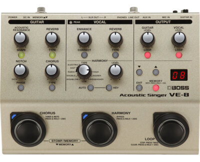 Boss VE-8 Acoustic Singer Multi-Effects Pedal - Used