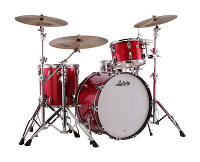 Ludwig 24'' Classic Maple Pro Beat 3-Piece Shell Pack - Red Sparkle - Used