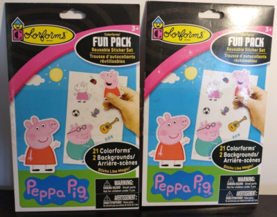 Peppa pig colorforms sales
