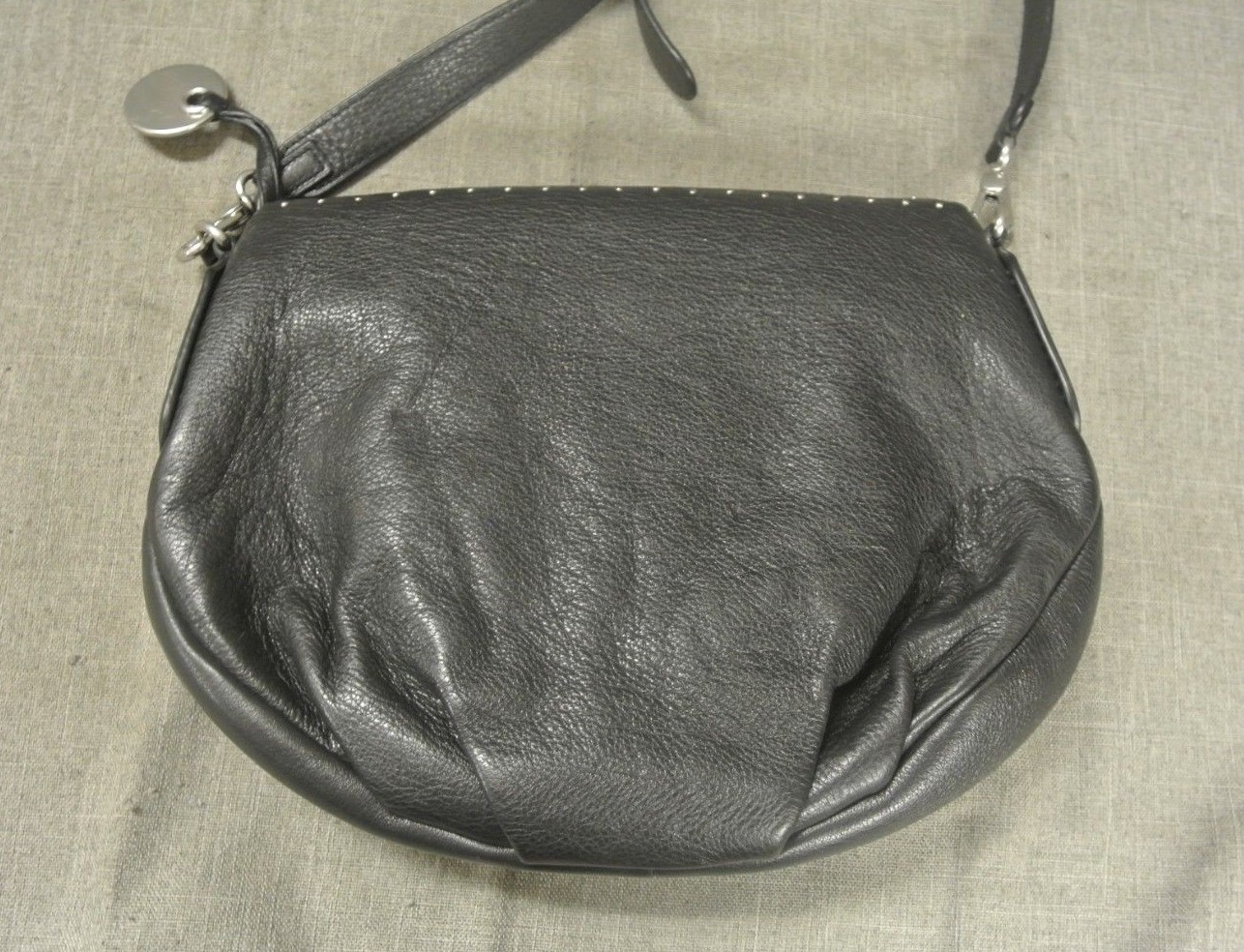 MARC JACOBS BLACK HOBO PURSE WITH STUDS (4C 555???)