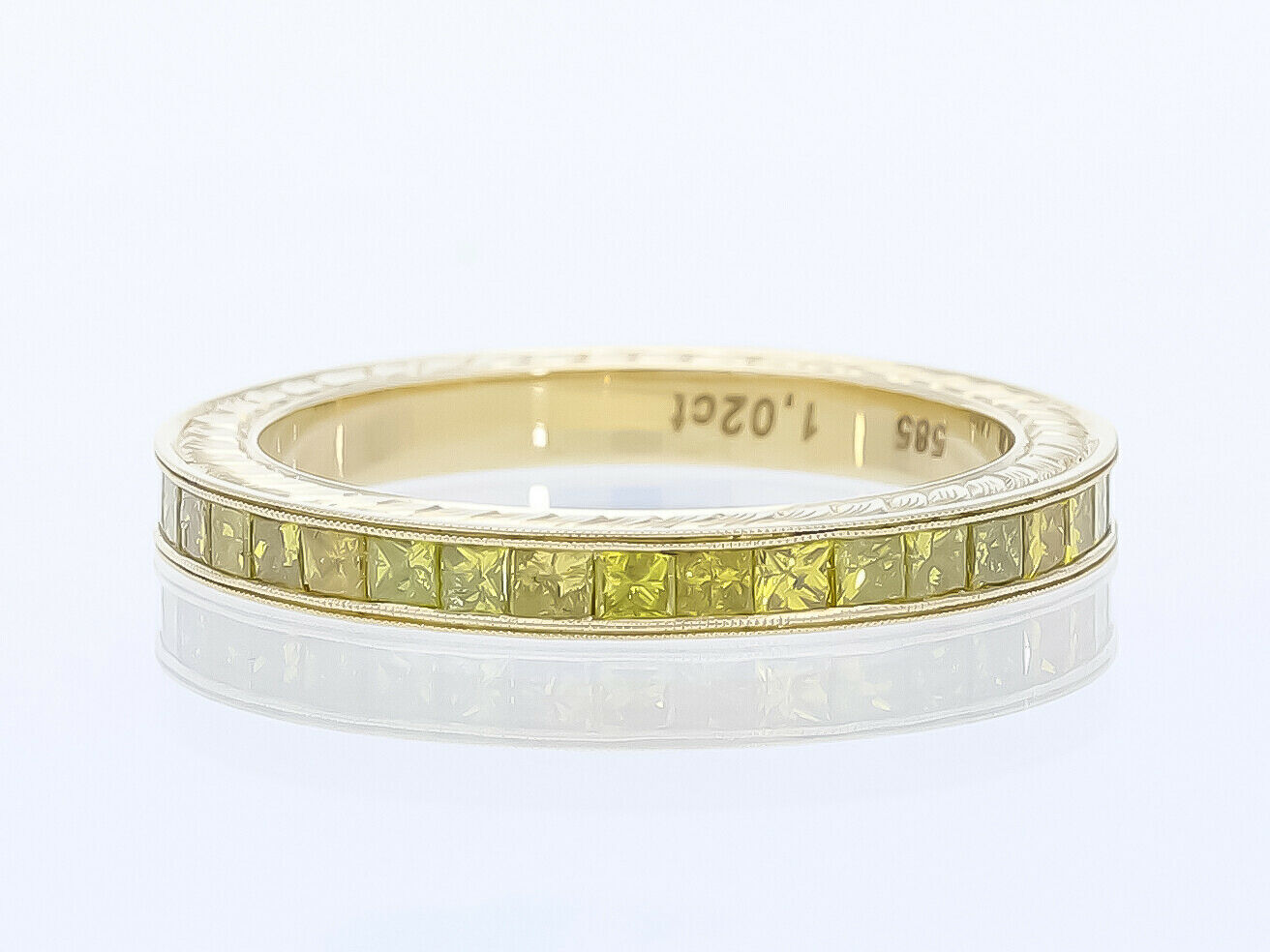 Memory Ring 1, 02 Karat Diamanten 585 Gold 14 Karat Wert: 3.500, - EUR neu