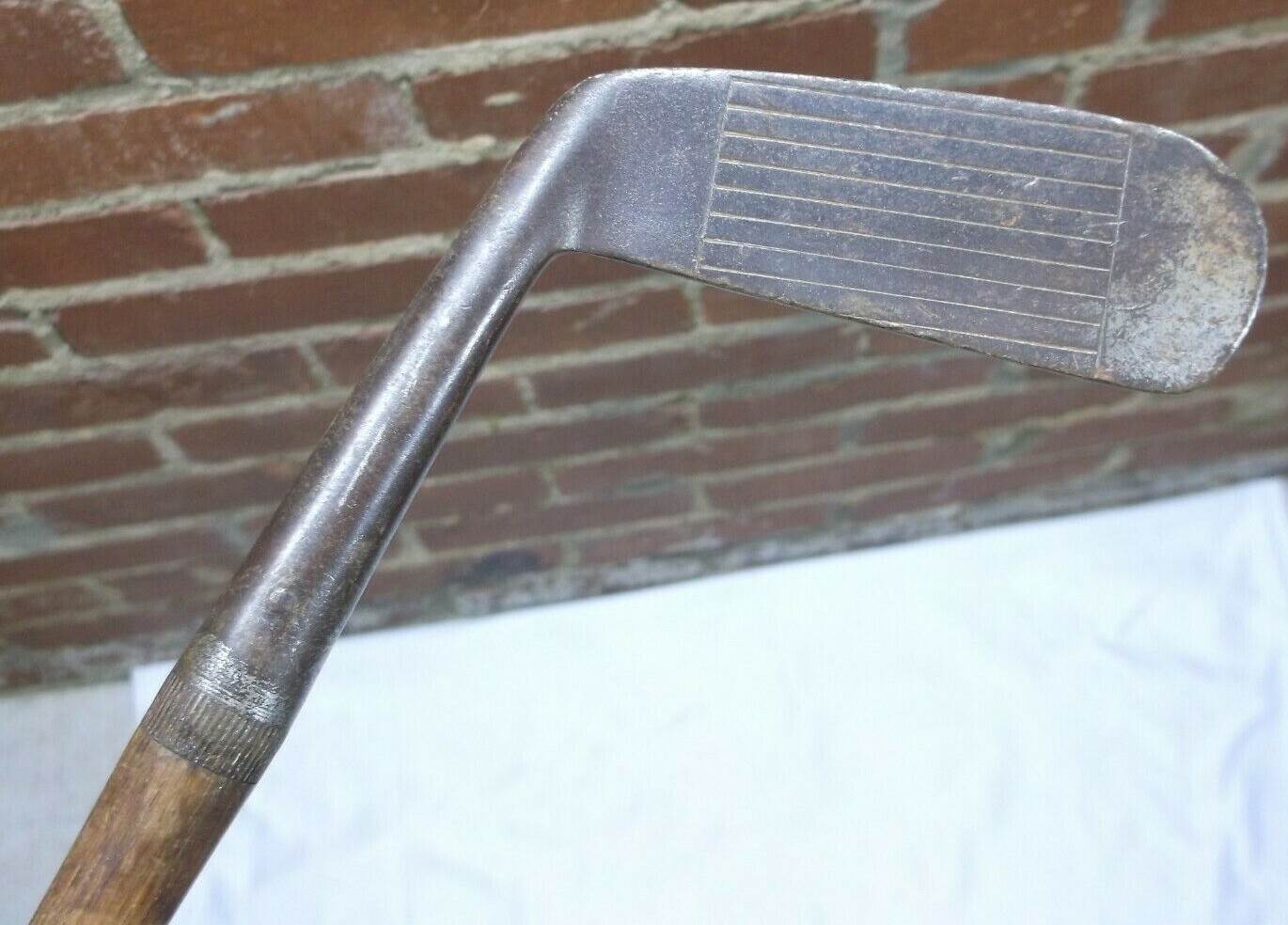 Antique Royal Chromium Toledo #10 Hickory Shaft Putter Golf Club